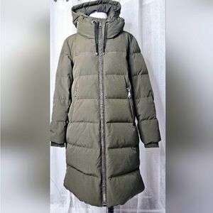 DKNY Olive Green Puffer Coat